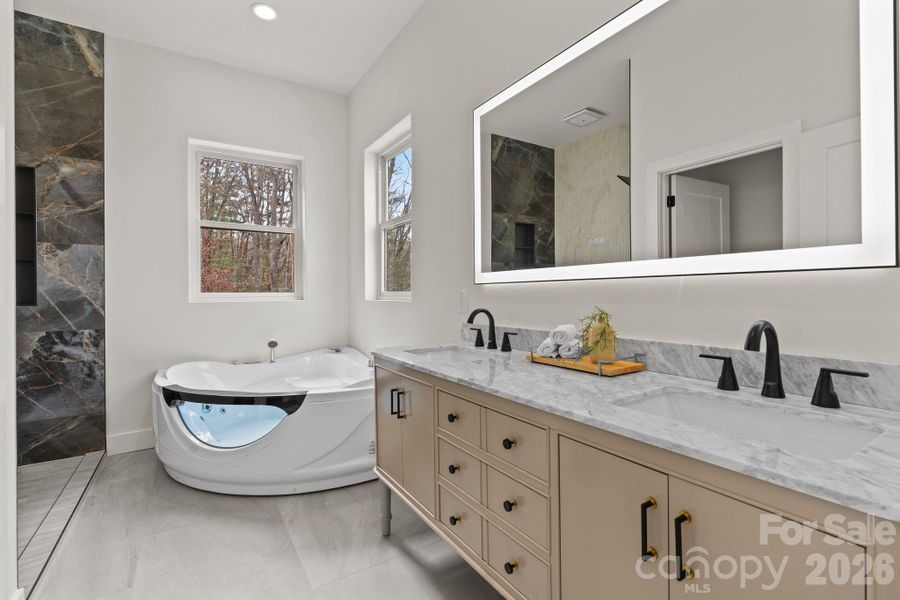 Furnished interior view inside a new home in , Asheville (Image 13).