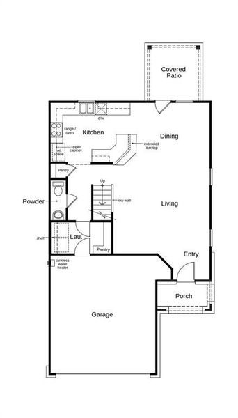 This floor plan features 4 bedrooms, 2 full baths, 1 half bath and over 1,800 square feet of living space.