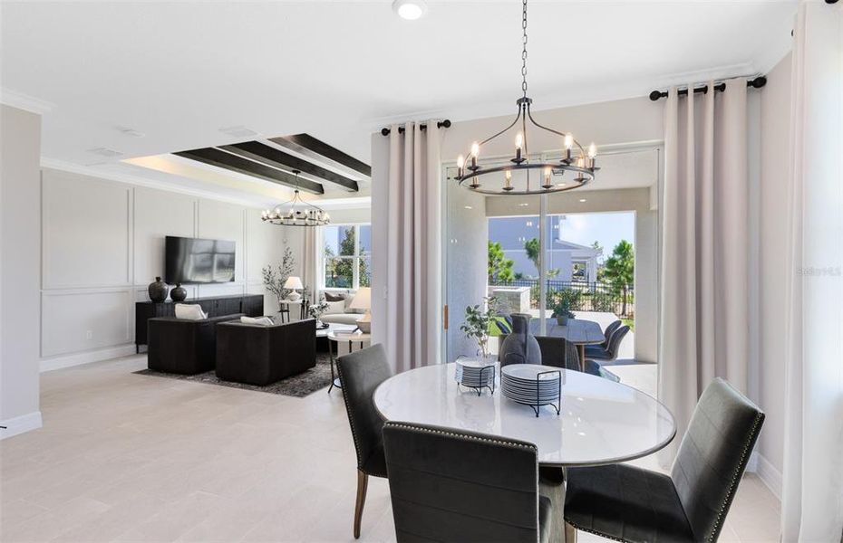 Furnished interior view inside a new home in Parkside Trails, Clermont (Image 24). Furnished interior view inside a new home in Parkside Trails, Clermont (Image 24).