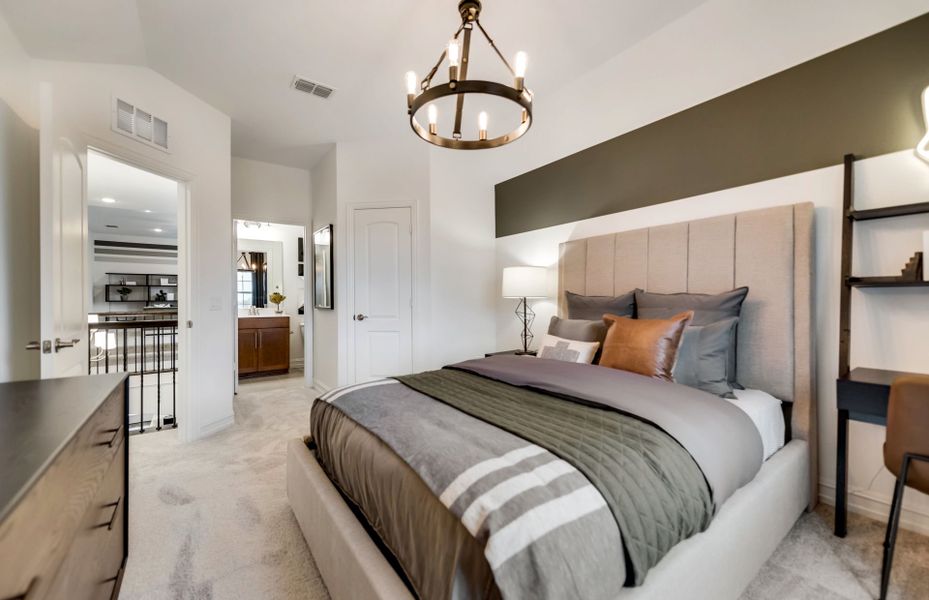 Representative furnished interior of a home built from the Wheeler by Pulte Homes in Wellington, Fort Worth (Image 8).