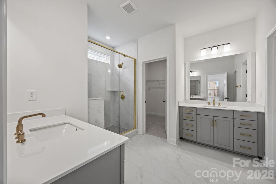 Furnished interior view inside a new home in The River District Townhomes, Charlotte (Image 5).