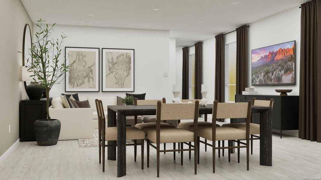 Furnished interior view inside a new home in Stone Garden, Elmendorf (Image 17). Furnished interior view inside a new home in Stone Garden, Elmendorf (Image 17).