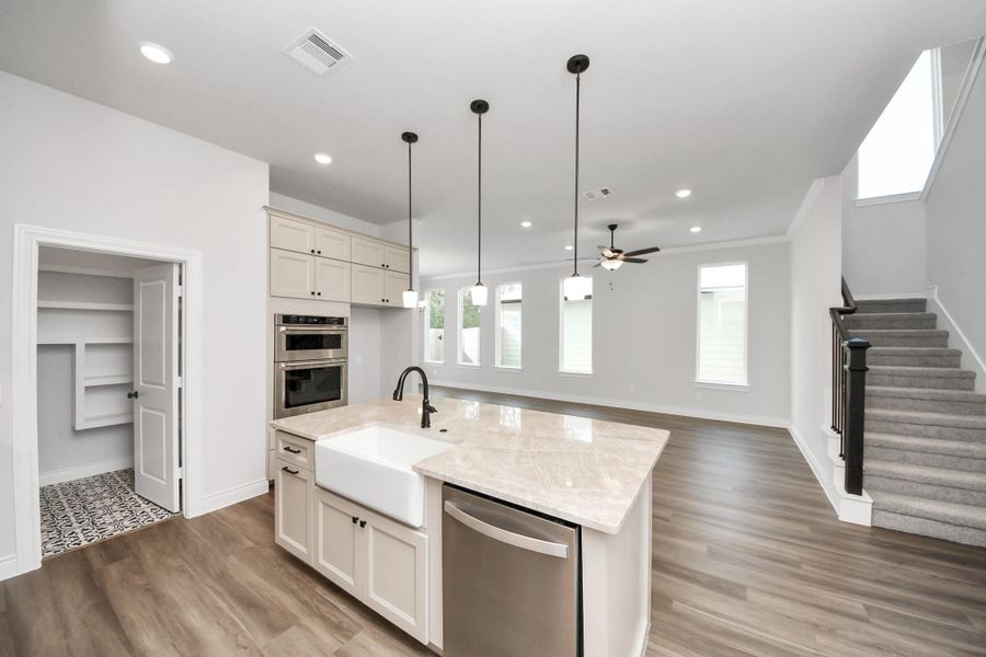 Furnished interior view inside a new home in Lexington Heights, Willis (Image 8).