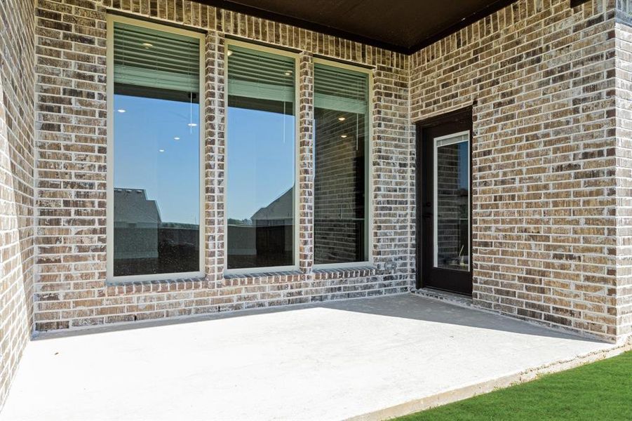 Exterior details and patio area of a home in Wildcat Ridge Phase 2 and 4, Godley (Image 4).