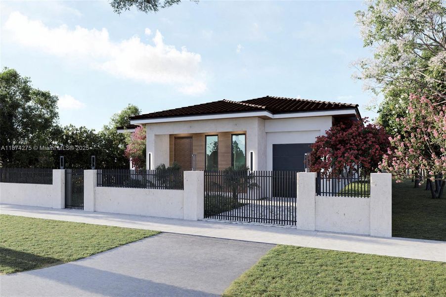 Front exterior of a new home in , Miami, FL, highlighting curb appeal (Image 7).