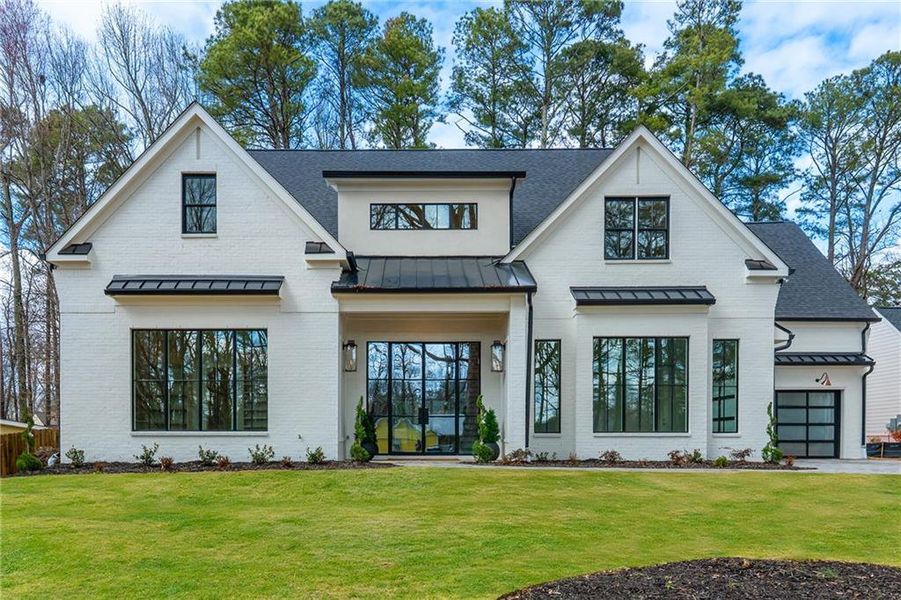 Front exterior of a new home in , Alpharetta, GA, highlighting curb appeal (Image 30).