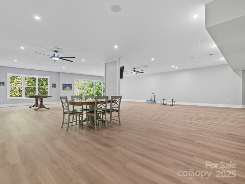 Rec Room in basement Rec Room in basement