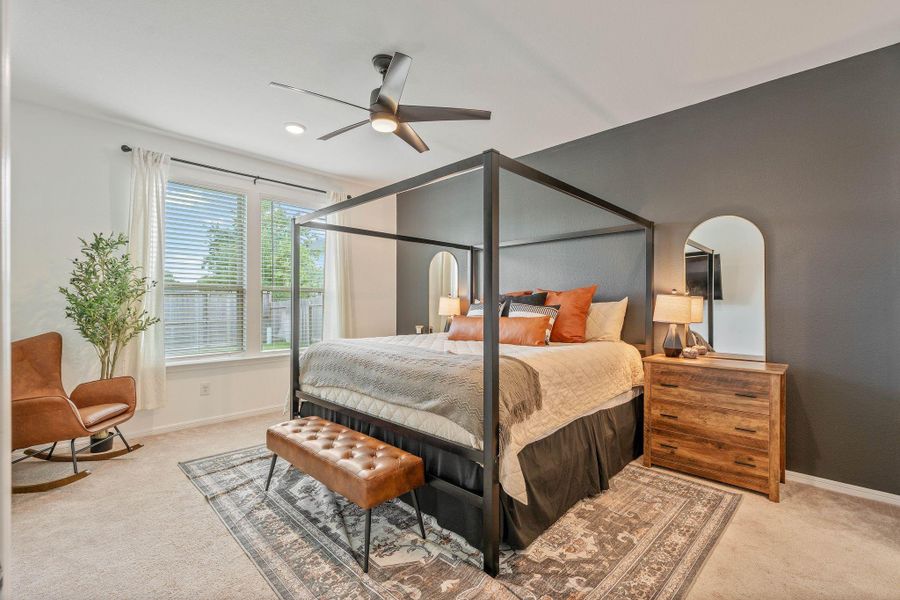 Furnished interior view inside a new home in Myrtle Gardens, Magnolia (Image 27). Furnished interior view inside a new home in Myrtle Gardens, Magnolia (Image 27).