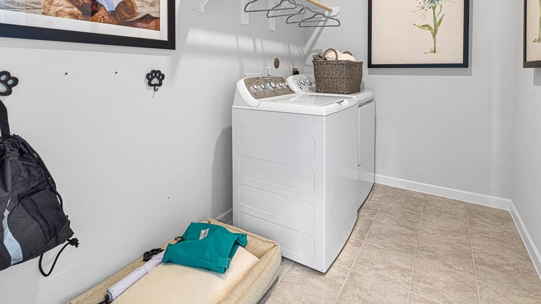 Furnished interior view inside a new home in Bridge Creek 45s and 50s, Cypress (Image 23).