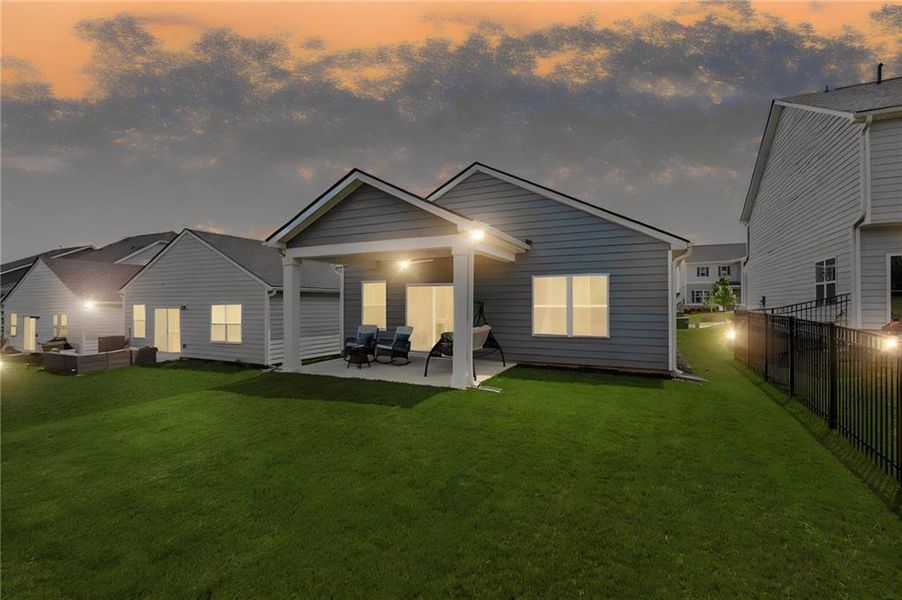 Exterior details and patio area of a home in , Hoschton (Image 3).
