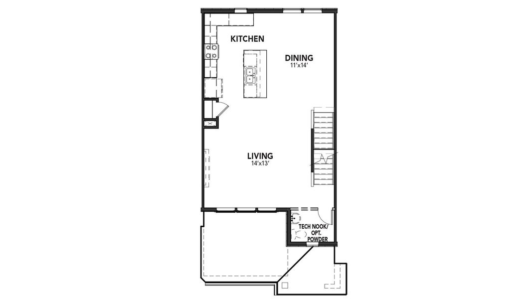 Furnished interior view inside a new home in Windler Townhomes, Aurora (Image 7).