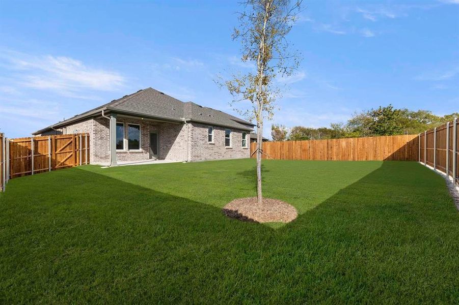 Exterior details and patio area of a home in Meadow Park, Melissa (Image 3). Exterior details and patio area of a home in Meadow Park, Melissa (Image 3).