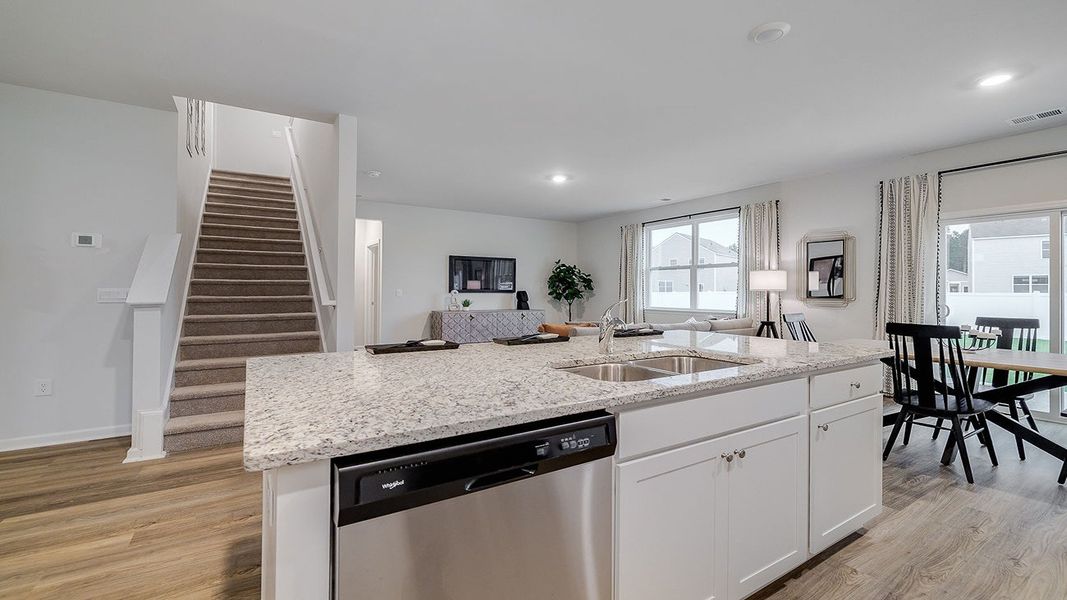Furnished interior view inside a new home in The Lakes at North Glynn, Brunswick (Image 6).