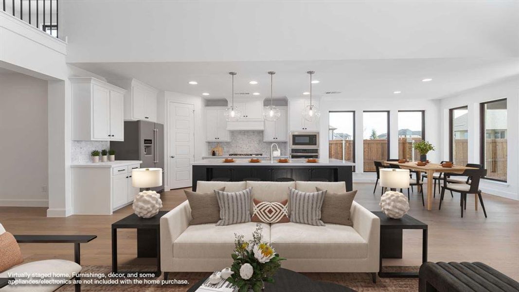 Furnished interior view inside a new home in Mosaic 50', Celina (Image 7). Furnished interior view inside a new home in Mosaic 50', Celina (Image 7).