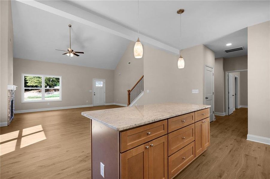 Furnished interior view inside a new home in , Calhoun (Image 9).