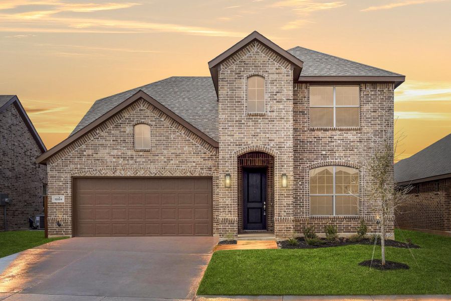 Representative exterior photo of a completed home built from the Concept 2440 by Landsea Homes in Chisholm Hills, Cleburne, TX (Image 24).