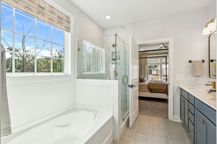 Furnished interior view inside a new home in Sweetgrass Station, Summerville (Image 57). Furnished interior view inside a new home in Sweetgrass Station, Summerville (Image 57).
