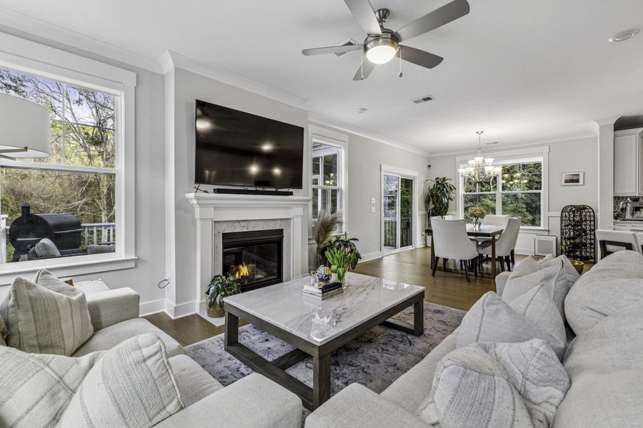 Furnished interior view inside a new home in , Charleston (Image 12). Furnished interior view inside a new home in , Charleston (Image 12).