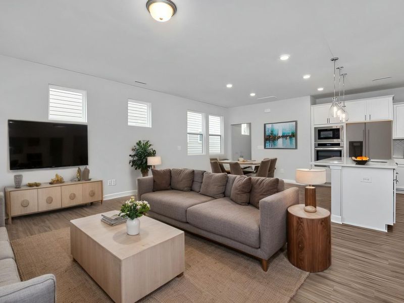 Furnished interior view inside a new home in Lake Park Villas, Wylie (Image 7).