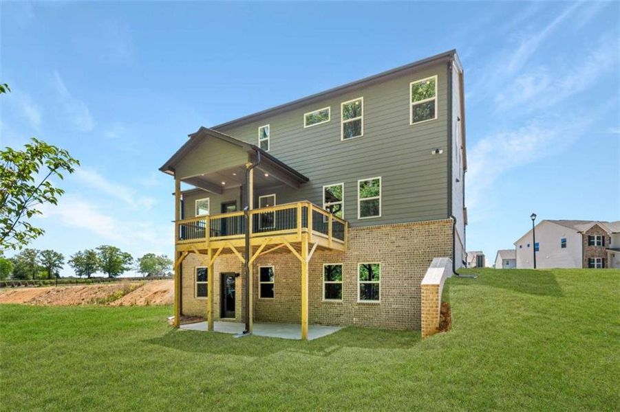 Exterior details and patio area of a home in The Paddocks at Doc Hughes, Buford (Image 22). Exterior details and patio area of a home in The Paddocks at Doc Hughes, Buford (Image 22).