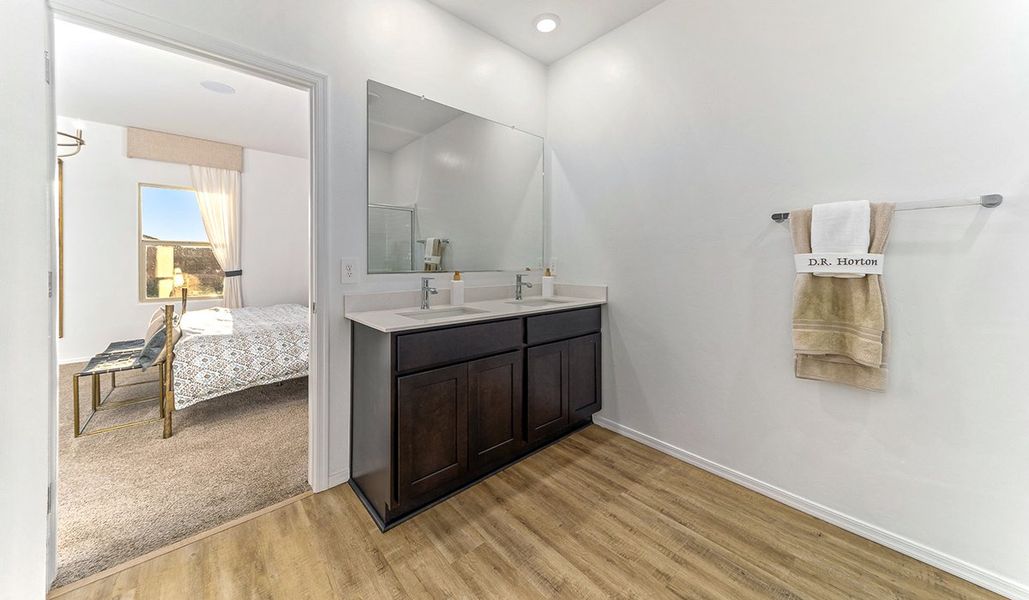 Furnished interior view inside a new home in Saguaro Bloom, Marana (Image 23). Furnished interior view inside a new home in Saguaro Bloom, Marana (Image 23).