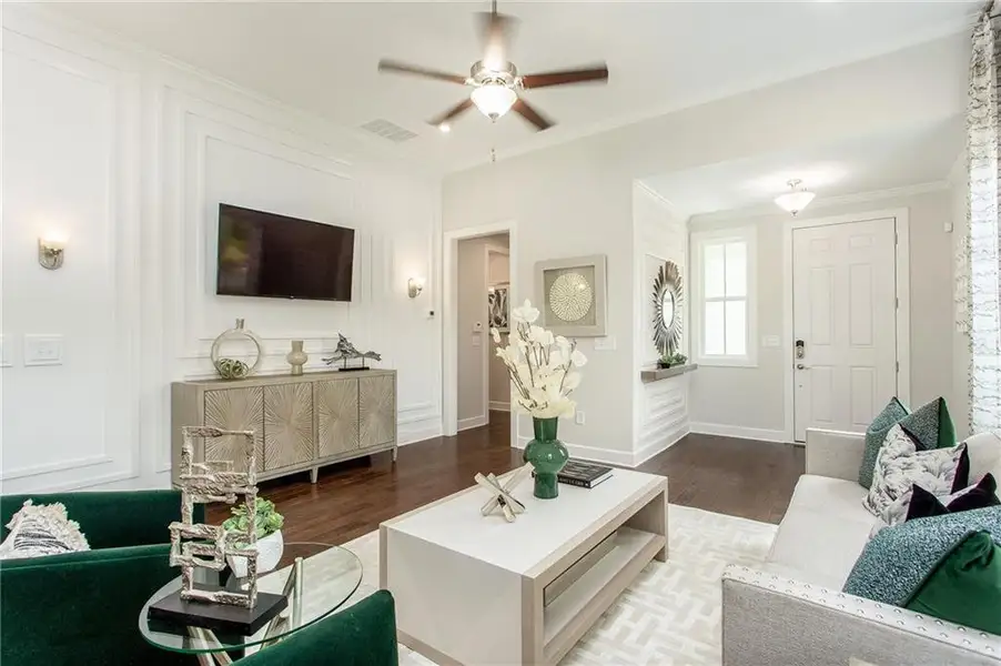 Furnished interior view inside a new home in , Hoschton (Image 3).