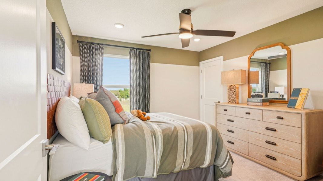 Representative furnished interior of a home built from the Sweetgum by DRB Homes in Ardisia Park, New Smyrna Beach (Image 49).