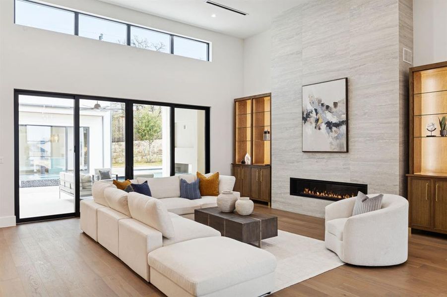 Furnished interior view inside a new home in , Keller (Image 10).