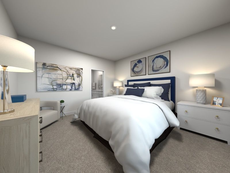 The Vienna offers a downstairs primary bedroom.