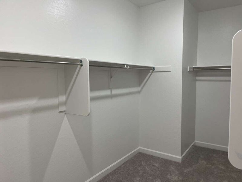 Primary suite walk in closet