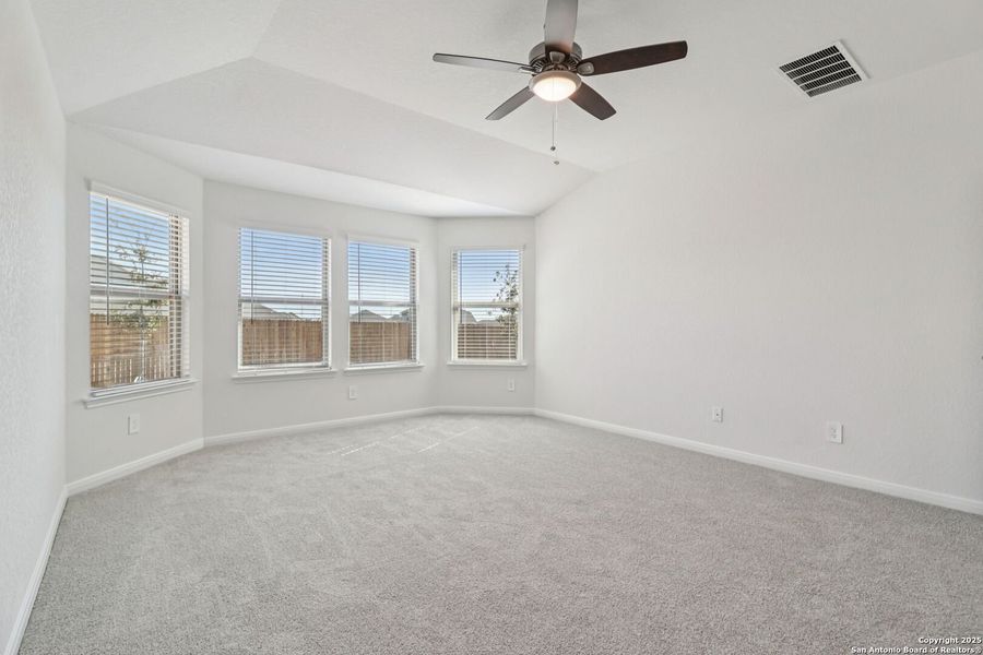 Spacious, unfurnished interior of a new home in Legendary Trails - Classic Series, Cibolo (Image 38). Spacious, unfurnished interior of a new home in Legendary Trails - Classic Series, Cibolo (Image 38).