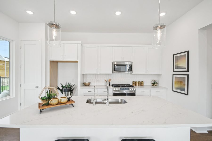Representative furnished interior of a home built from the Noah by Risewell Homes in Novel, Austin (Image 11).