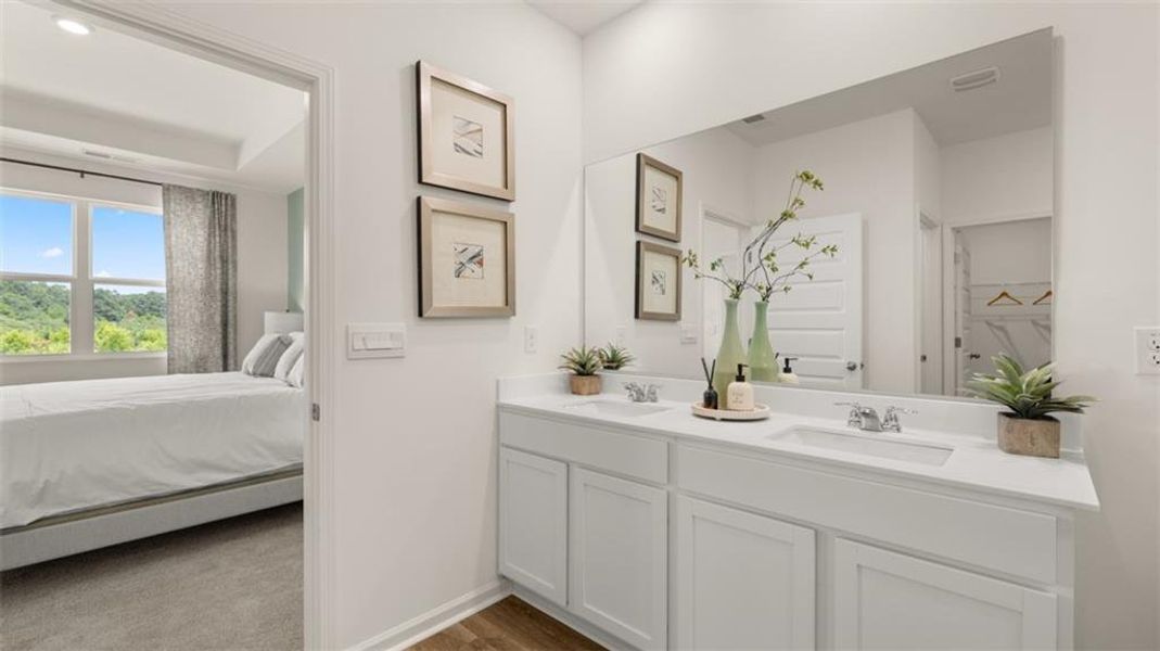 Furnished interior view inside a new home in The Preserve at Agricultural Village, Perry (Image 39).