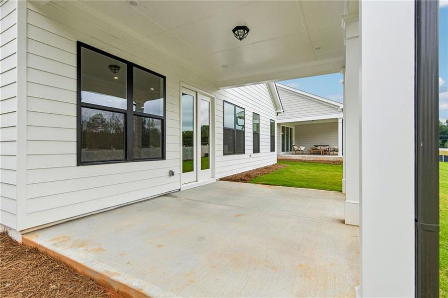 Exterior details and patio area of a home in Aberdeen, Hoschton (Image 25). Exterior details and patio area of a home in Aberdeen, Hoschton (Image 25).