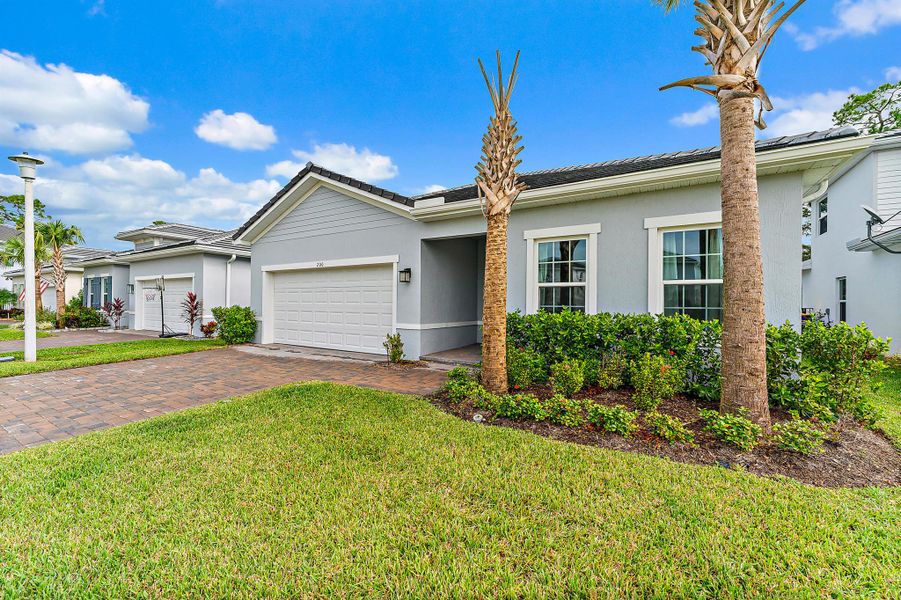 Exterior details and patio area of a home in Banyan Bay, Stuart (Image 44).