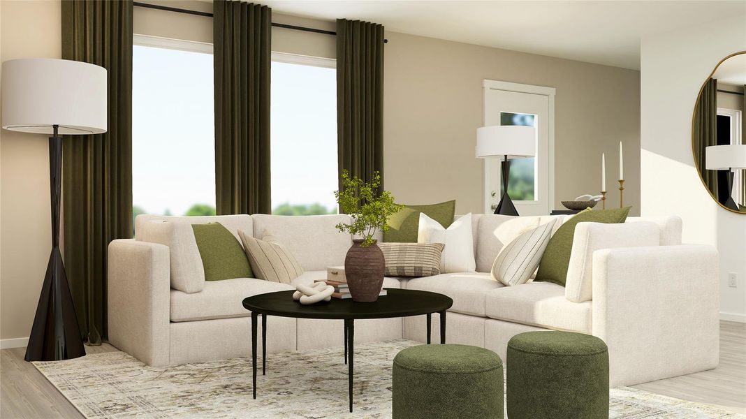 Furnished interior view inside a new home in The Ridge at Knob Creek, Temple (Image 17).