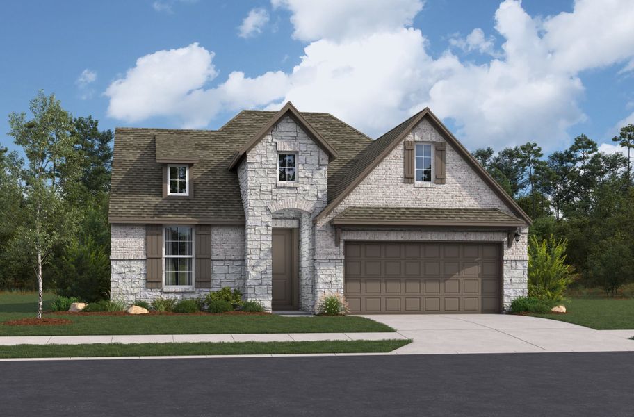 Representative exterior photo of a completed home built from the Nueces by Beazer Homes in Westridge, San Antonio, TX (Image 2). Representative exterior photo of a completed home built from the Nueces by Beazer Homes in Westridge, San Antonio, TX (Image 2).