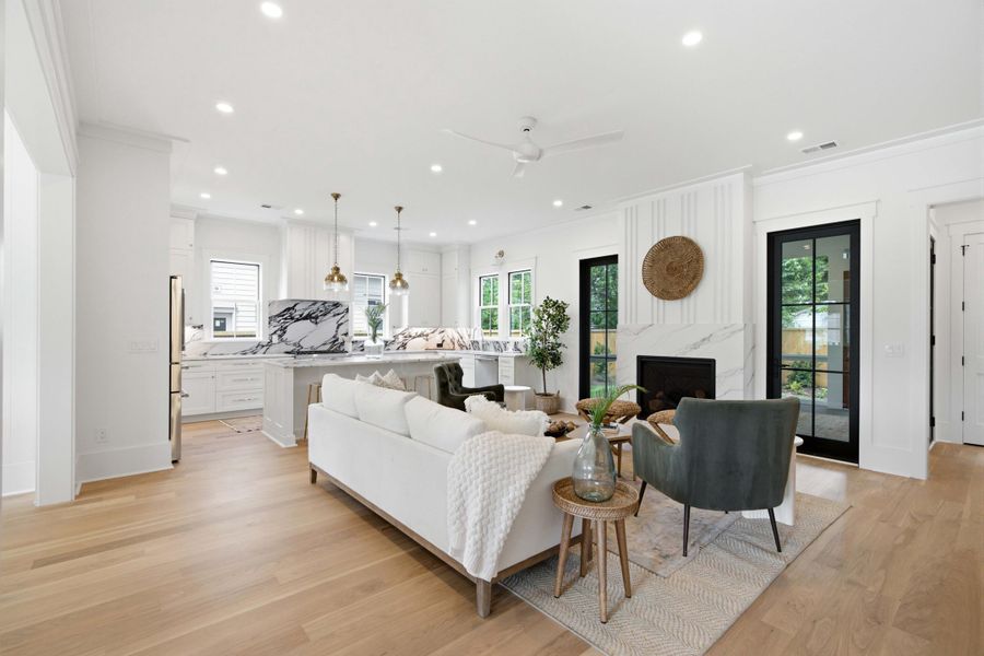 Furnished interior view inside a new home in , Mount Pleasant (Image 15). Furnished interior view inside a new home in , Mount Pleasant (Image 15).