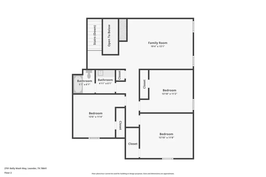 2D floor plan layout of this home in , Georgetown, TX (Image 3).