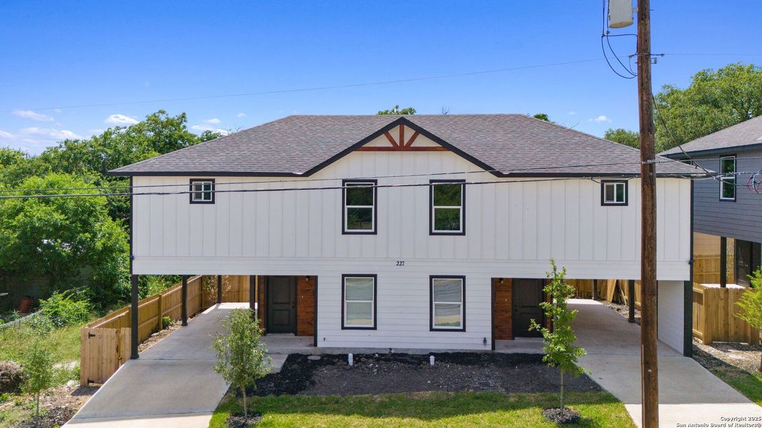 Front exterior of a new home in , San Antonio, TX, highlighting curb appeal (Image 17).