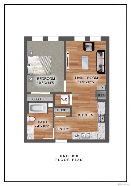 1B Floorplan