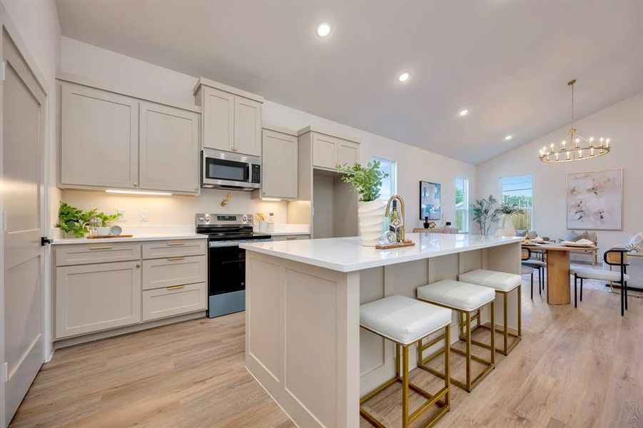 Furnished interior view inside a new home in , Fort Worth (Image 35).