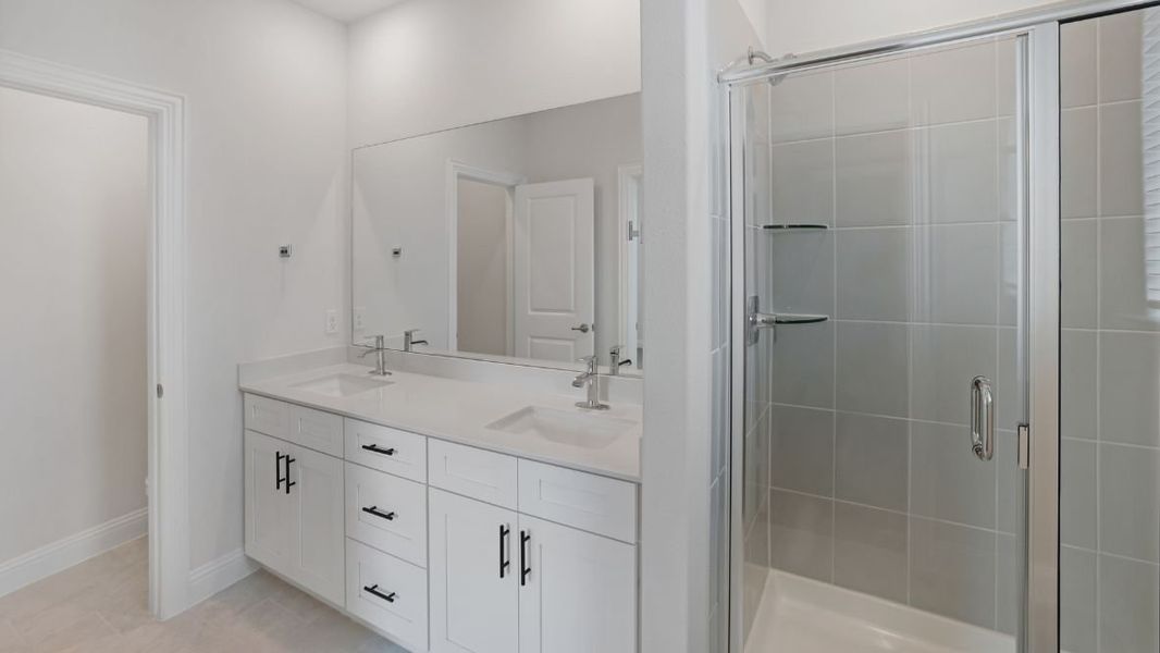 Representative furnished interior of a home built from the Appaloosa by D.R. Horton in The Avenue, Allen (Image 12).