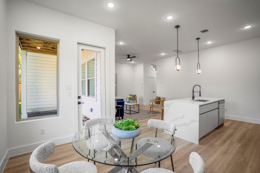 Furnished interior view inside a new home in , Houston (Image 16).
