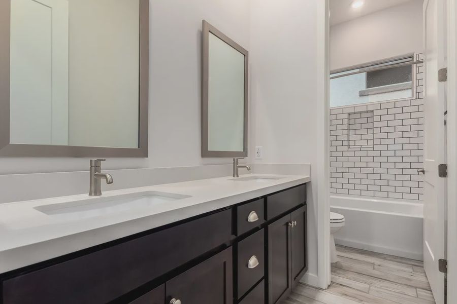 Furnished interior view inside a new home in Valencia at Granite Vista, Waddell (Image 11).