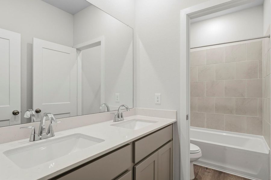 Furnished interior view inside a new home in Mirabella, Brookshire (Image 8).