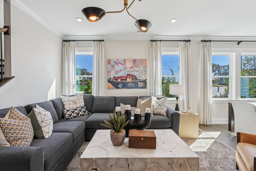 Representative furnished interior of a home built from the Wilson by Tri Pointe Homes in The Townes at NoVi, Pittsboro (Image 11).