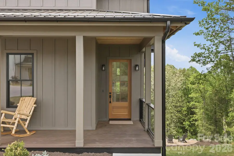 Exterior details and patio area of a home in , Asheville (Image 3).