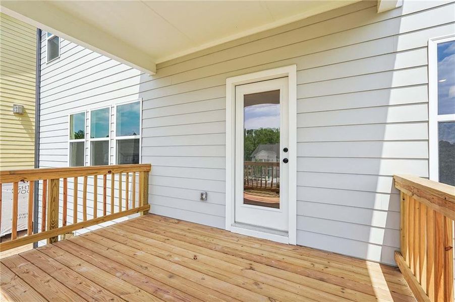 Exterior details and patio area of a home in Arbors at Richland Creek, Buford (Image 3). Exterior details and patio area of a home in Arbors at Richland Creek, Buford (Image 3).