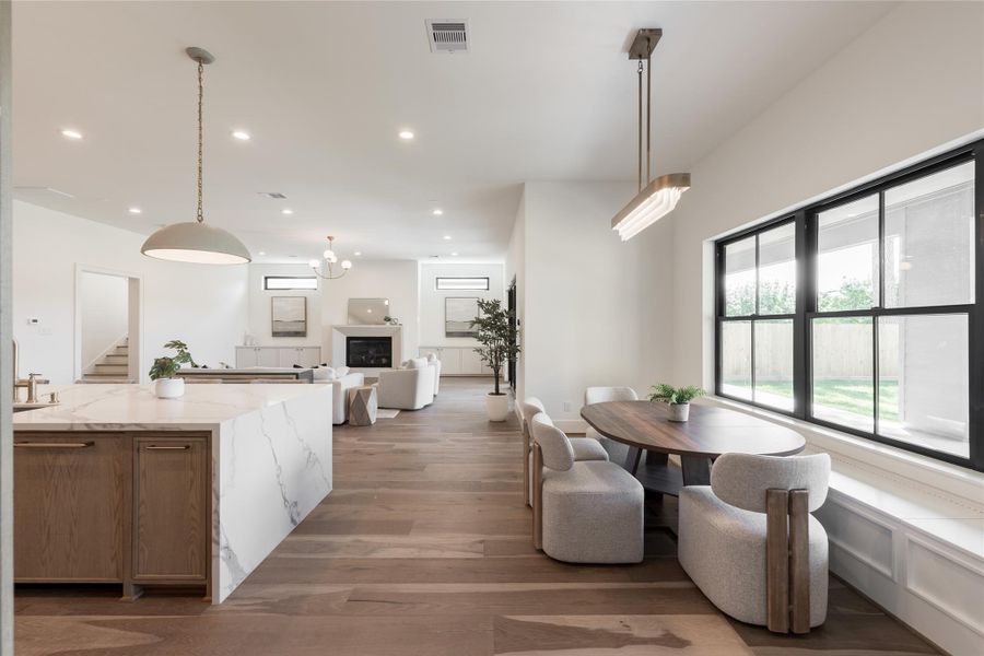Furnished interior view inside a new home in , Houston (Image 11).